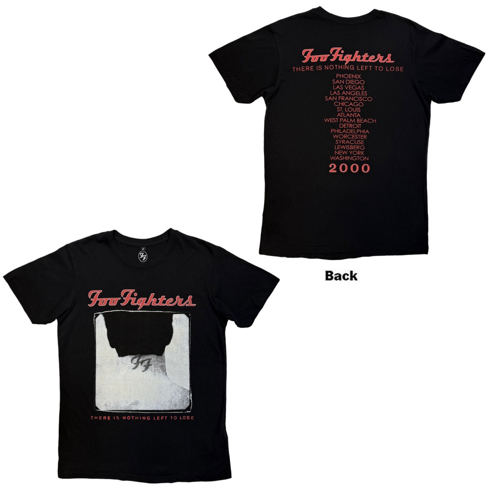 Foo Fighters - Nothing Left To Lose Tour Mens Tshirt - Black | Attitud